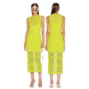 A.L.C. Monaghan Midi Dress in Citronella XS
